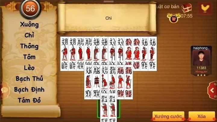 Ứng dụng ý nghĩa các quân bài Chắn và chiến thuật chơi